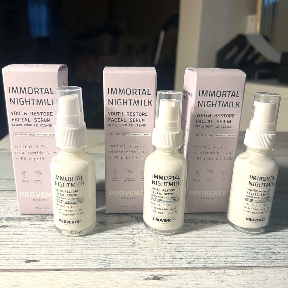 Provence beauty Immortal Nightmilk Facial Serum Set of (3)